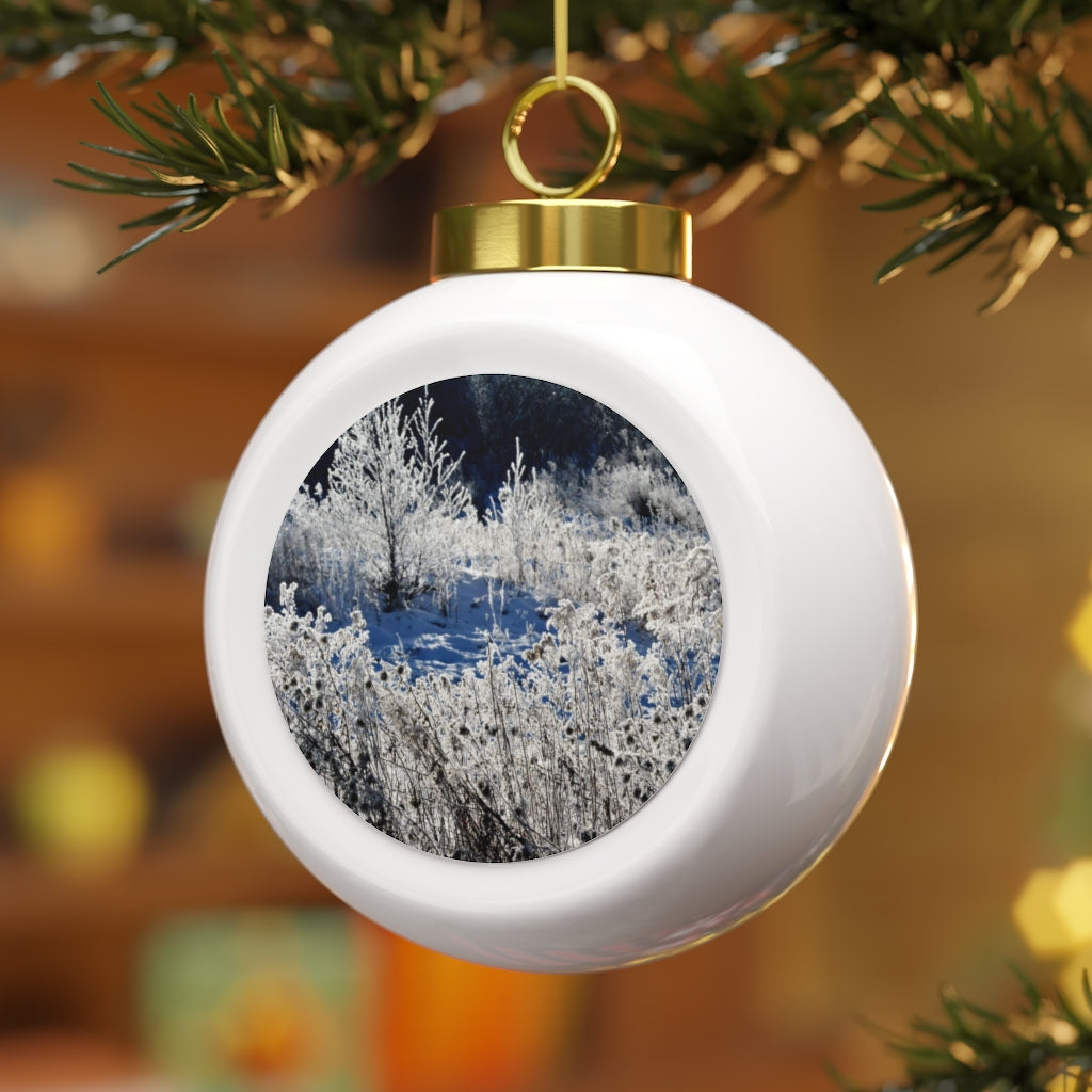 Boule de Noël Paysage d'hiver – Boutique Leelooart, image size:1024x1024